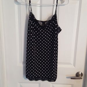 *Final markdown*Black and white polka dot camisole